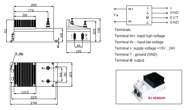   AC voltage transducer CHY-4000VN